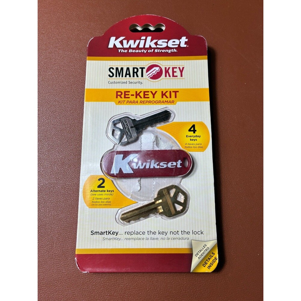 Kwikset SmartKey Re-Key Kit with 4 Everyday & 2 Alternate Keys